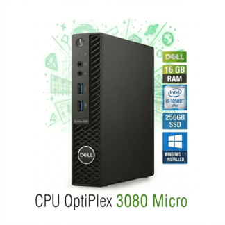 Dell OptiPlex 3080 Micro - Intel Core i5 10.ª Gen, 16GB RAM, 256GB SSD