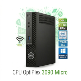 Dell OptiPlex 3090 Micro - Intel Core i5 10.ª Gen, 16GB RAM, 256GB SSD, Wi-Fi