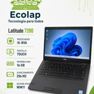 Dell Latitude 7390 | Intel Core i5 8va Gen | 16 GB RAM | SSD M.2 256 GB | Pantalla Táctil | Windows 11 + Office
